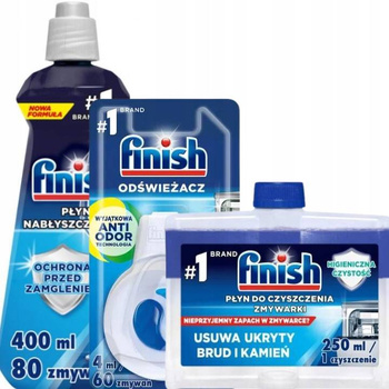 Finish Zestaw Czyścik Nabłyszczacz Zapach Regular