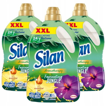 Silan Płyn do Płukania Tkanin Jungle 2,7L 126pr x3