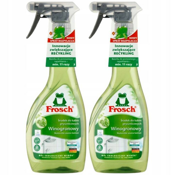 Frosch Winogronowy Środek do Kabin Prysznicowych 2x500ml