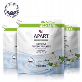 Apart Creamy Gardenia Mydło w Płynie XXL 900ml x3