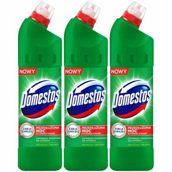Domestos Pine Żel do Czyszczenia WC 1L x3