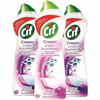 Cif Cream Mleczko do Czyszczenia MIX Zestaw 3x780g