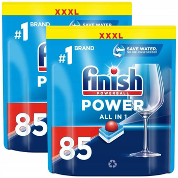 Finish Tabletki do Zmywarki Power All in 1 Fresh 85szt x2