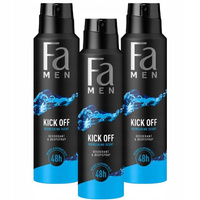 Fa Men Kick Off 48h dezodorant w sprayu 150ml x3