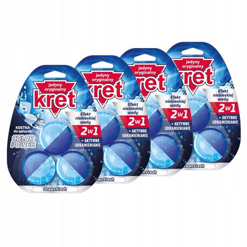 Kret Kostka do Spłuczki Ocean Fresh 50g x4 opak