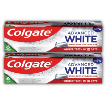 Colgate Advanced White Wybielająca Pasta do Mycia Zębów 2x75ml