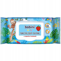 Bobini Nawilżany Papier Toaletowy Truskawka 50szt.