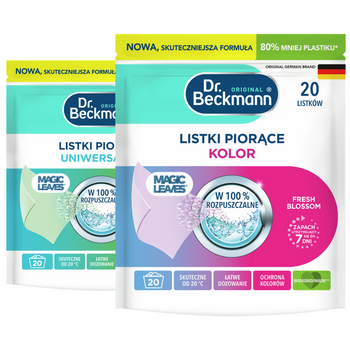 Dr Beckmann Chusteczki do Prania Mix 2x20szt
