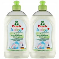 Frosch Baby Płyn do Mycia Smoczków i Butelek 2x500ml