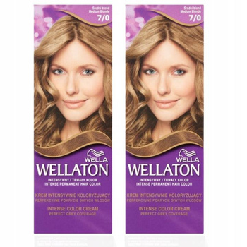 Wellaton Farba do Włosów 7-0 Średni Blond x2