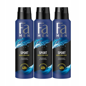 Fa Men Deo Spray Sport For Men 150ml x3