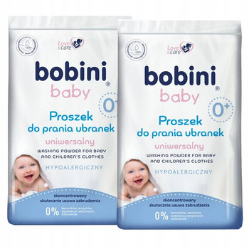 Bobini Baby Uniwersalny Proszek do Prania 1,2kg x2