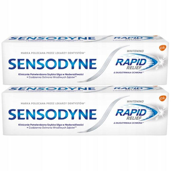 Sensodyne Rapid Whitening Pasta do Zębów 2x75ml