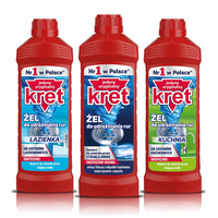 Kret Żel do Udrażniania Rur Kuchnia Łazienka 500g