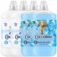 Coccolino Płyn do Płukania Tkanin Fresh & Soft Zestaw Mix 4x1,7L 272 pr