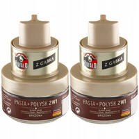 Bufalo Pasta do Pielęgnacji Butów z Gąbką Brązowy 2x40 ml