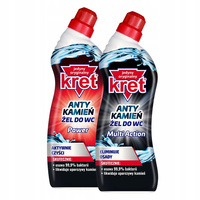 Kret Żel WC Anty Kamień Power Multi Action 750g x2