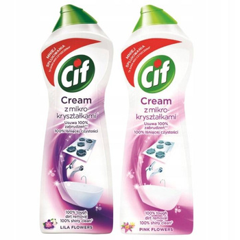 Cif Cream Mleczko do Czyszczenia MIX Zestaw 2x780g