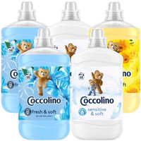 Coccolino Płyn do Płukania Tkanin Fresh & Soft Zestaw Mix 5x1,7L 340 pr
