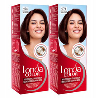 Londa Color Farba do Włosów Ciemny Kasztan 4/76 x2