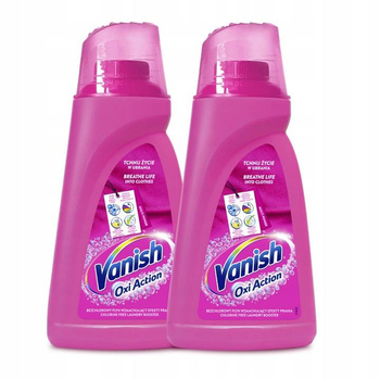 Vanish Oxi Pink Odplamiacz w Płynie do Koloru 1L X2