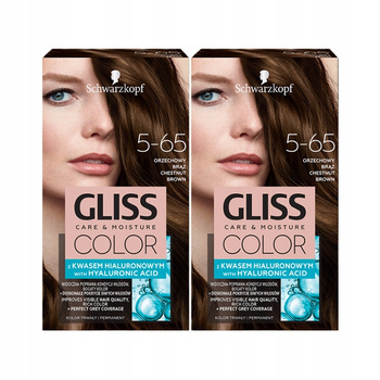 Gliss Color Farba do włosów orzechowy brąz 5-65x2