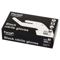 Paclan Expert Rękawice Nitrylowe M Czarne 100 szt.