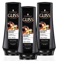 Gliss Ultimate Repair Odżywka Balsam do Włosów x3