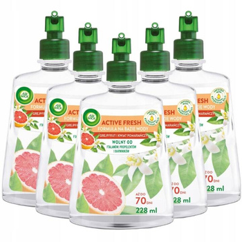 Air Wick Active Fresh Odświeżacz Wkład Grejpfrut Kwiat Pomarańczy 5x228ml