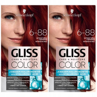Gliss Color Farba do Włosów Intensywna Czerwień x2