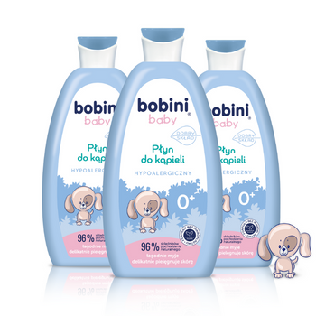 Bobini Baby Płyn do Kąpieli dla Niemowląt 300ml x3