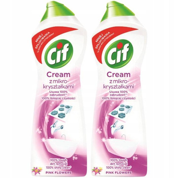 Cif Cream Mleczko do Czyszczenia Pink Flowers 780g x2