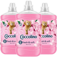 Coccolino Silk Lily Płyn do Płukania Tkanin Fresh & Soft 3x1,7L 204 prań