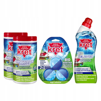 KRET Bakterie do szamba 2kg Kostka i Żel WC Gratis