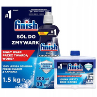 Finish Zestaw Dodatków Sól Nabłyszczacz Czyścik x3