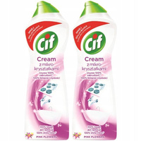 Cif Cream Mleczko do Czyszczenia Pink Flowers 780g x2