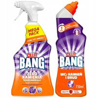 Cillit Bang Płyn i Żel do Sprzątania Toalety Zestaw Zero Kamienia 900+750ml