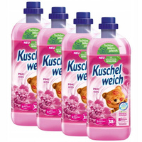 Kuschelweich Pink Kiss Płyn do Płukania 1L 38pr x4