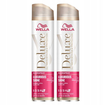Wella Deluxe Luxurious Shine Lakier Włosów 250ml x2