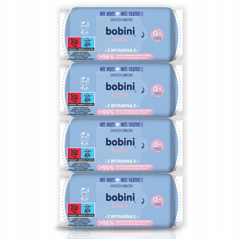 Bobini Baby Chusteczki Nawilżane dla Dzieci 60szt x4