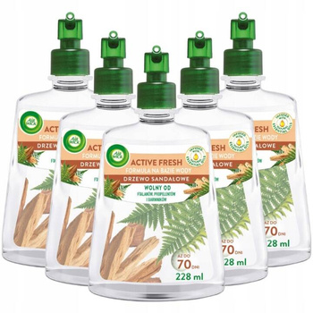 Air Wick Active Fresh Drzewo Sandałowe Odświeżacz Powietrza Wkład 5x228ml