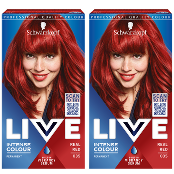 Farba do Włosów Live Kolor Trwały 035 Czerwień x2