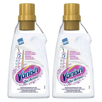 Vanish Oxi Action Odplamiacz do Bieli w Żelu 750ml X2