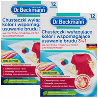 Dr. Beckmann Chusteczki Wyłapujące Kolor i Brud 3w1 2x12szt