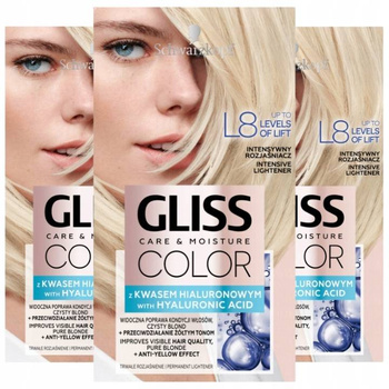 Gliss Color Intensywny Rozjaśniacz L8 x3