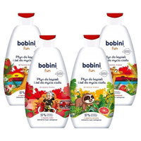 Bobini Płyn do kąpieli i żel dla dzieci 2w1 4x500