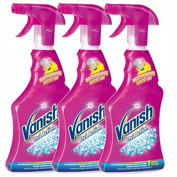 Vanish Oxi Spray Odplamiacz do Tkanin 3x500ml