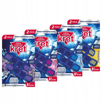 Kret Zawieszka do WC Barwiąca MIX 40g x4 opak