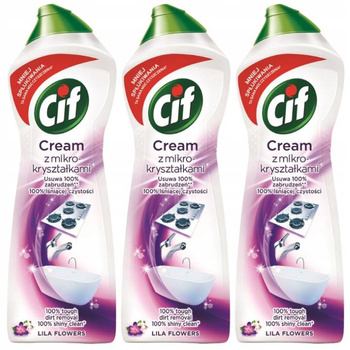 Cif Cream Mleczko do Czyszczenia Lilia Flowers 780 x3