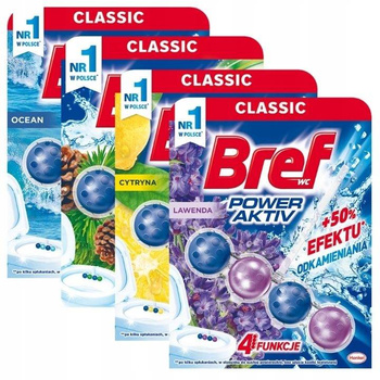 Bref Power Activ Kostka do WC 50g x4